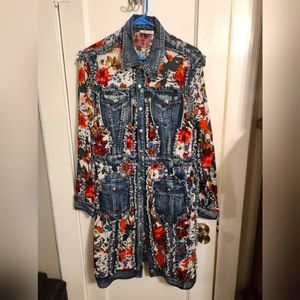 Adore Knee length Snap Up Jacket